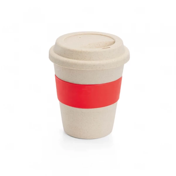 Copo de Viagem em Fibra de Bambu 380ml Personalizado 