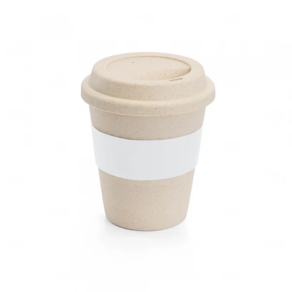 Copo de Viagem em Fibra de Bambu 380ml Personalizado 