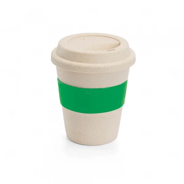 Copo de Viagem em Fibra de Bambu 380ml Personalizado 