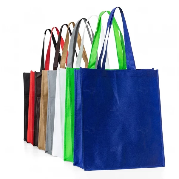 Sacola TNT com Bolso Frontal Personalizada - 40 x 35 cm 