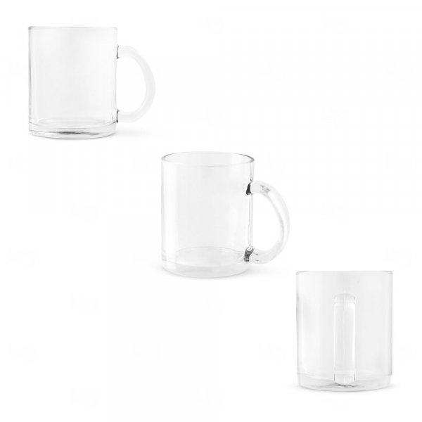 Caneca de Vidro 350ml Personalizada 
