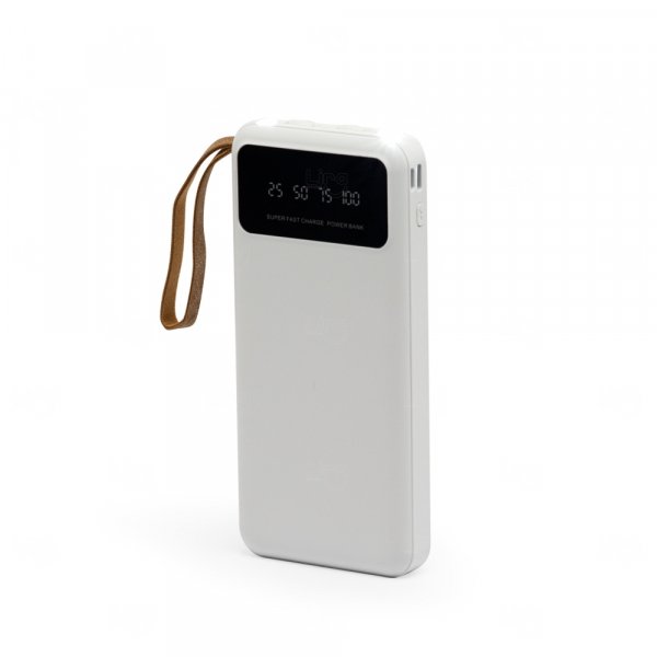 Power Bank 10.000 Mah  com LED e Alça de Couro Personalizado