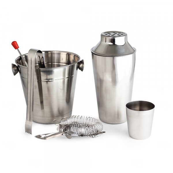 Kit Bar em Aço Inox Personalizado - 5 Peças 
