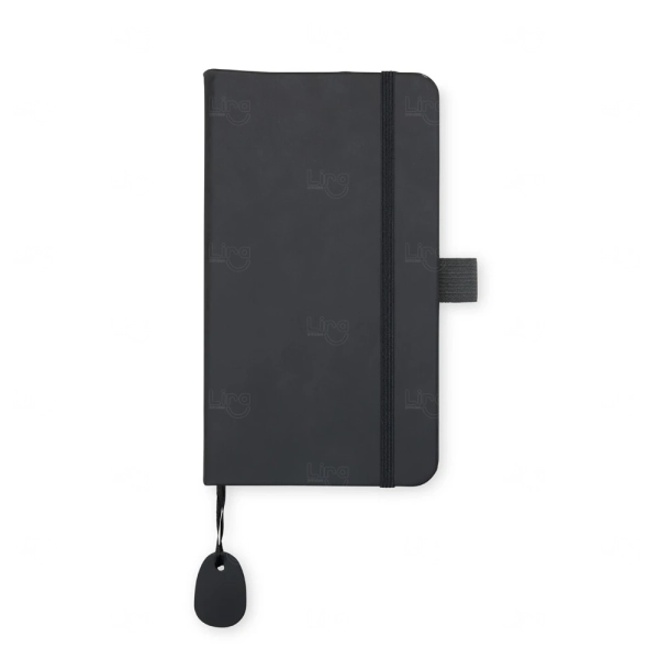 Caderneta Moleskine Emborrachada Personalizada - 18x10cm 