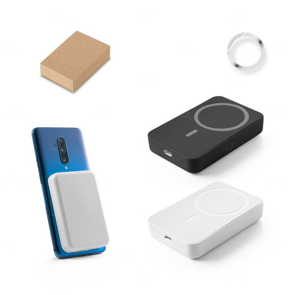 Bateria portátil em ABS 100% reciclado Personalizada - 10.000 mAh 