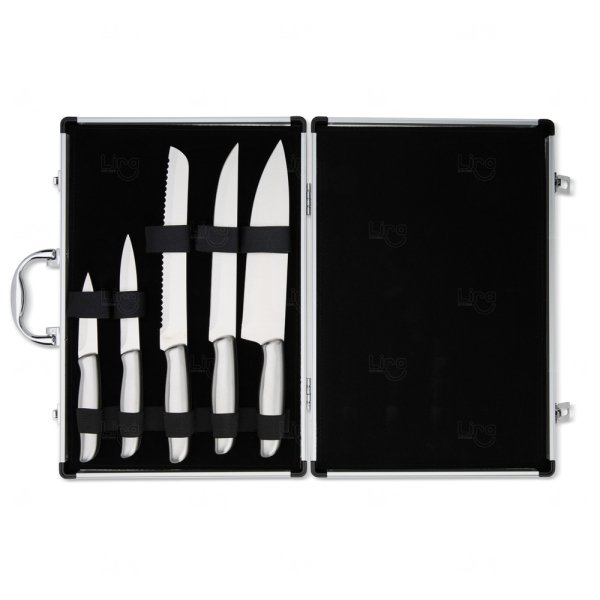 Kit Facas Inox Personalizado - 5 Pçs 