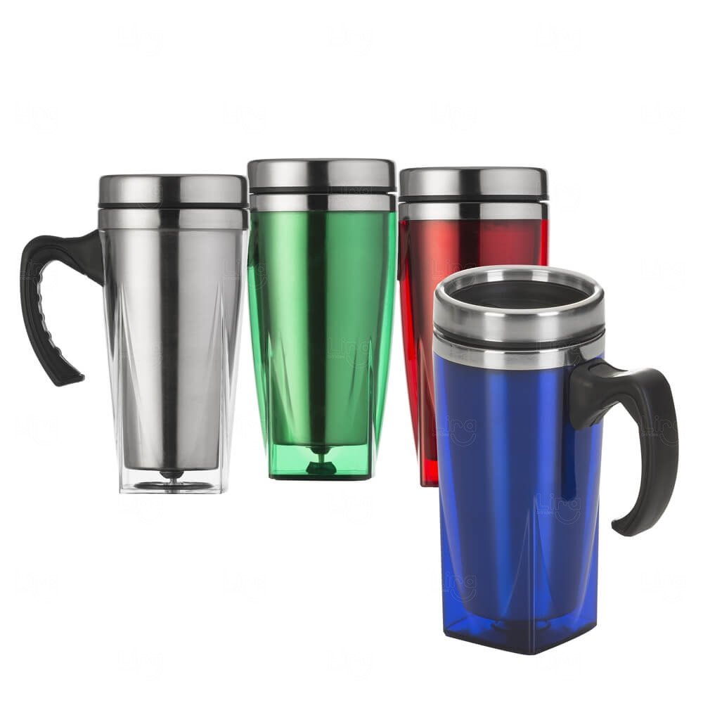 Caneca Acrílica com Inox 450ml Personalizada 