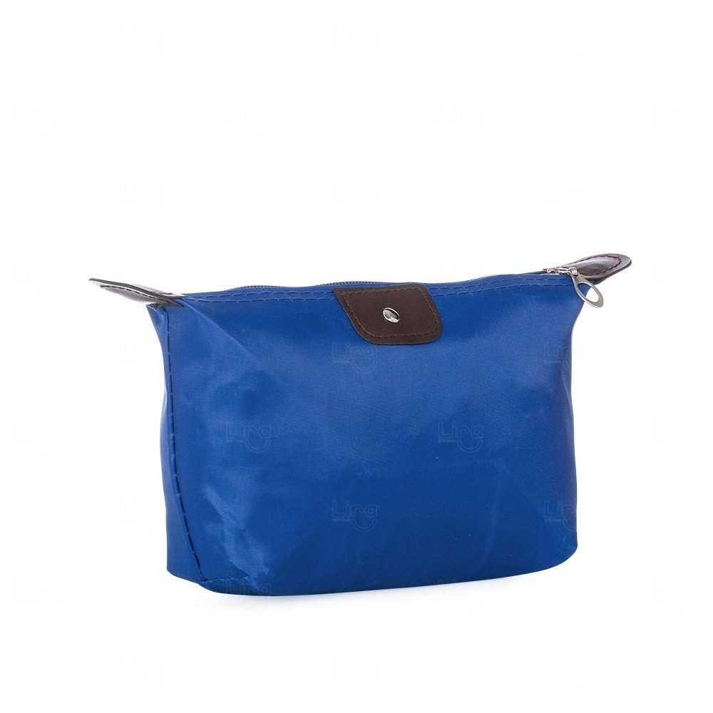 Nécessaire em Poliéster Impermeável Personalizada Azul Escuro