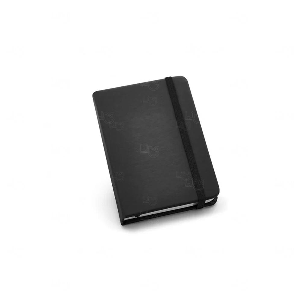 Moleskine de Bolso Personalizado - 14 x 9 cm Preto