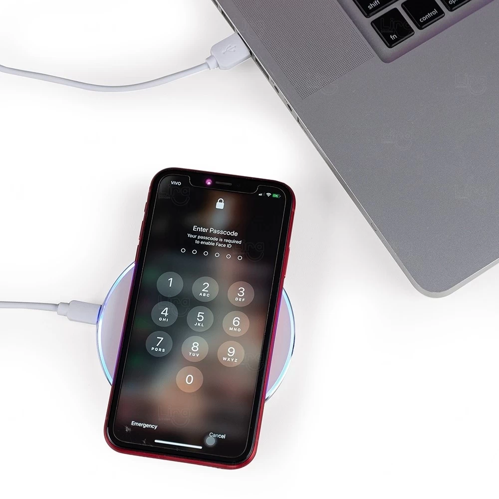 Base de Carregamento Por Indução com Luz Indicadora Personalizada 