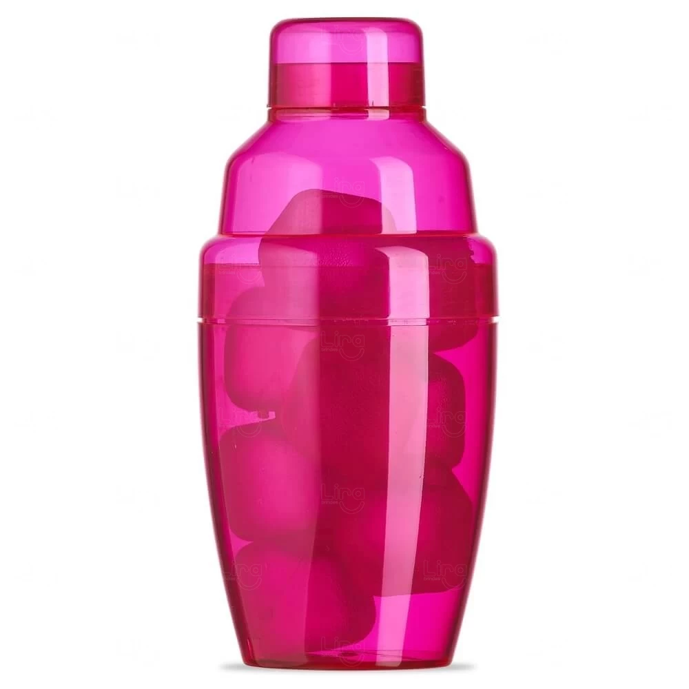 Coqueteleira Plástica 230ml com Gelo Ecológico Personalizada 