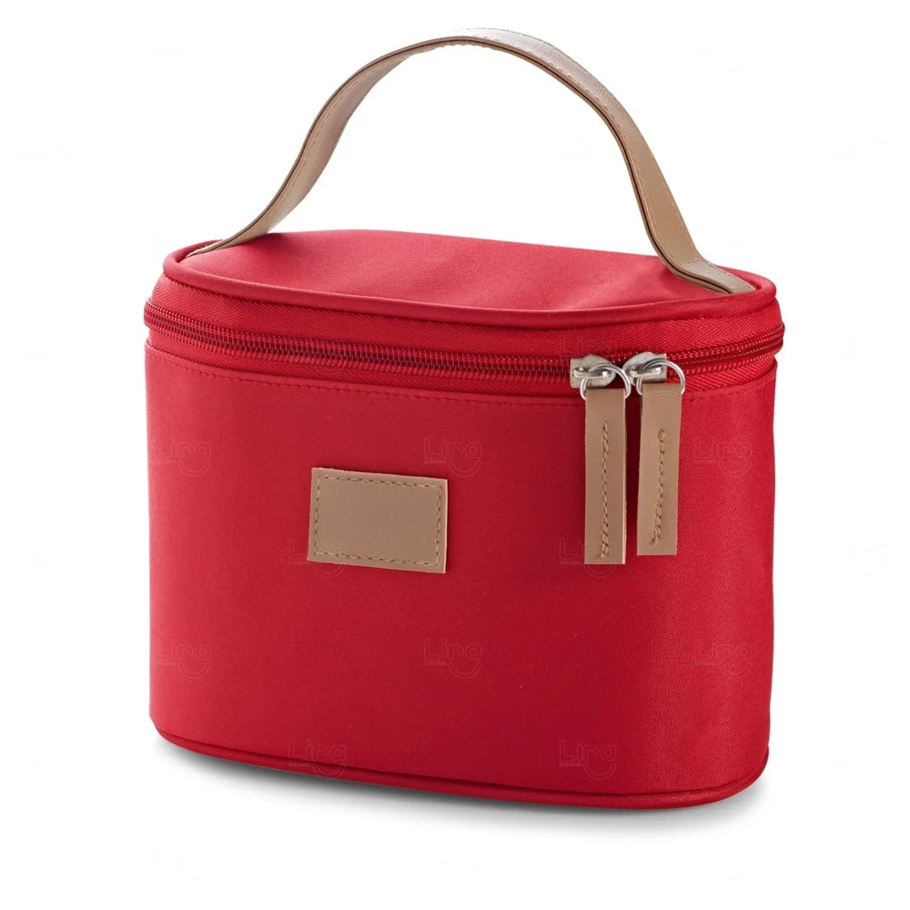 Bolsa de Cosméticos em Microfibra e Couro Sintético Personalizada 