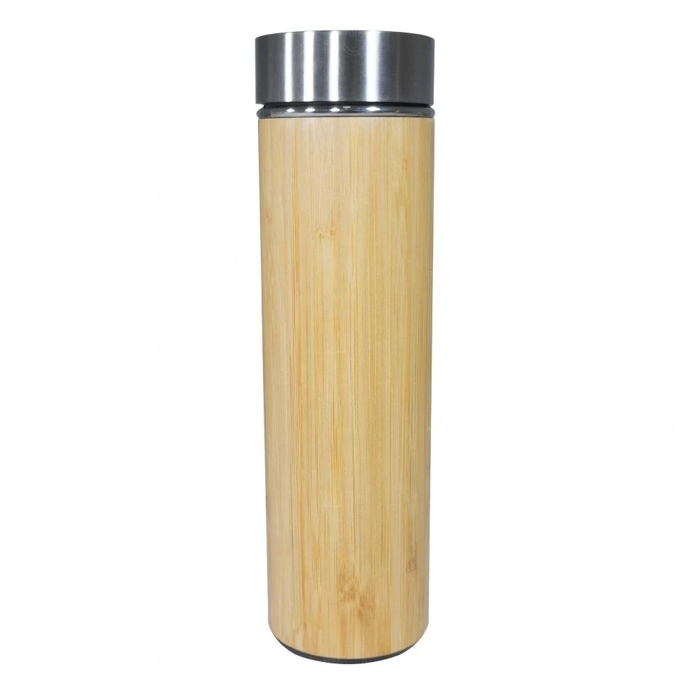 Garrafa Ecológica Personalizada de Bambu com Infusor - 500ml 