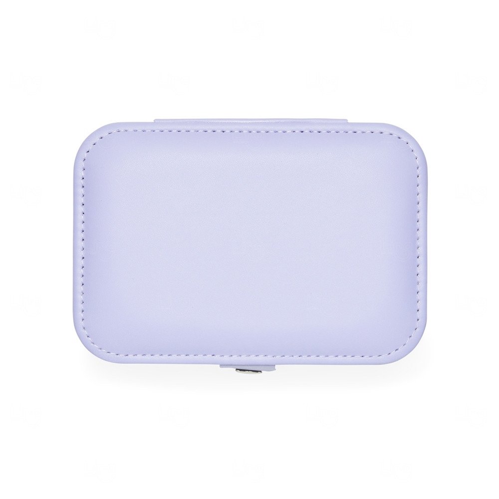 Porta-Joias de Couro Sintético Personalizado Roxo