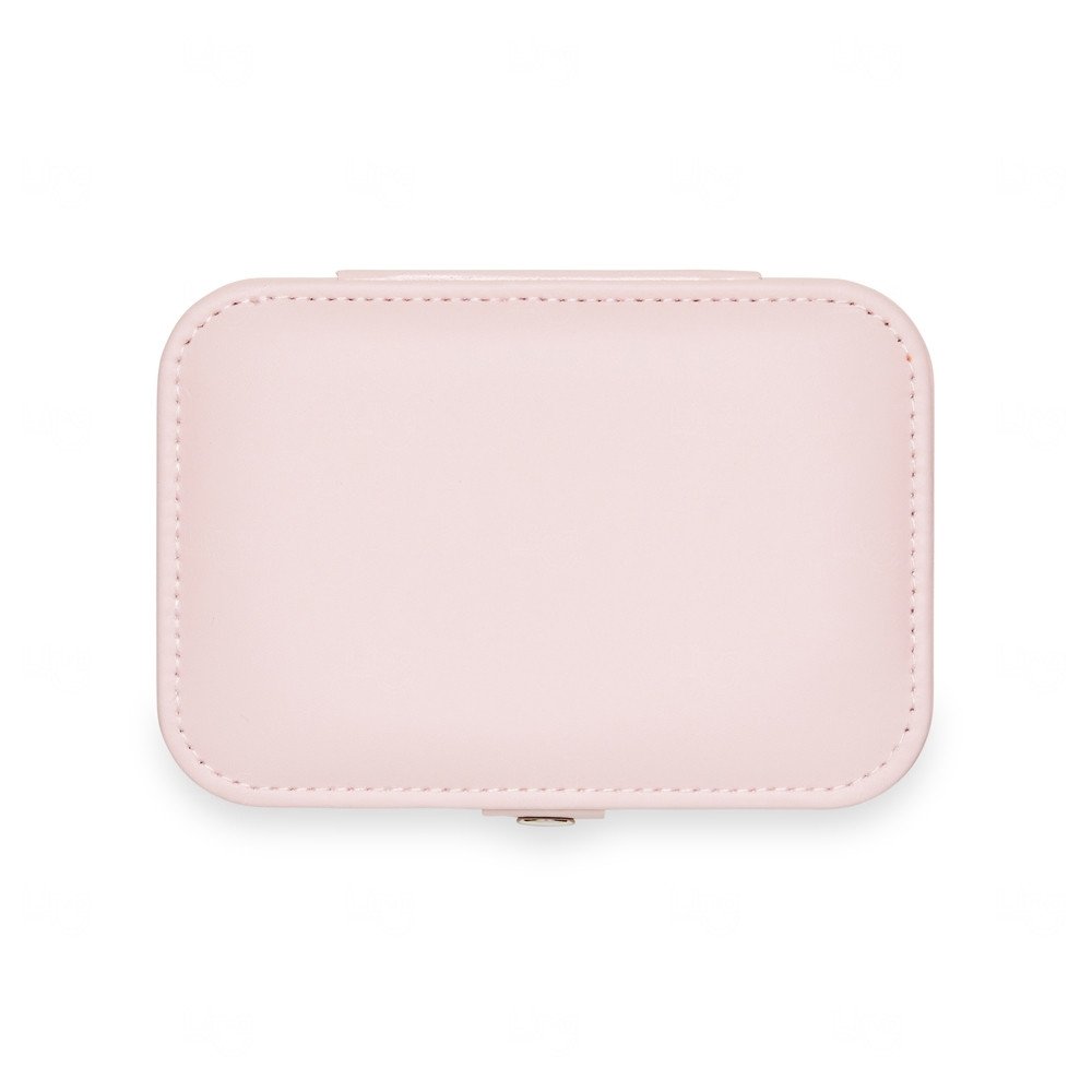 Porta-Joias de Couro Sintético Personalizado Salmão