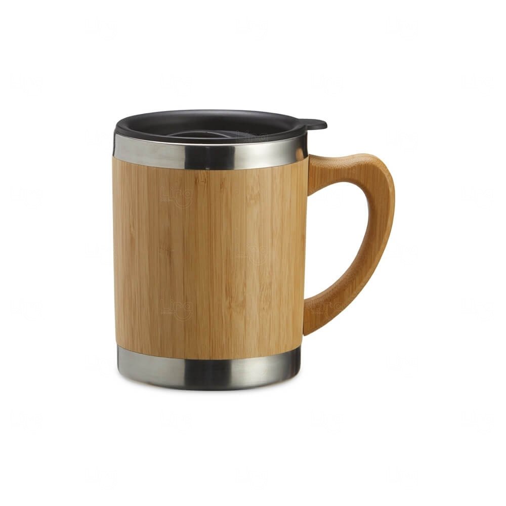 Caneca Ecológica de Bambu 300ml Personalizada 