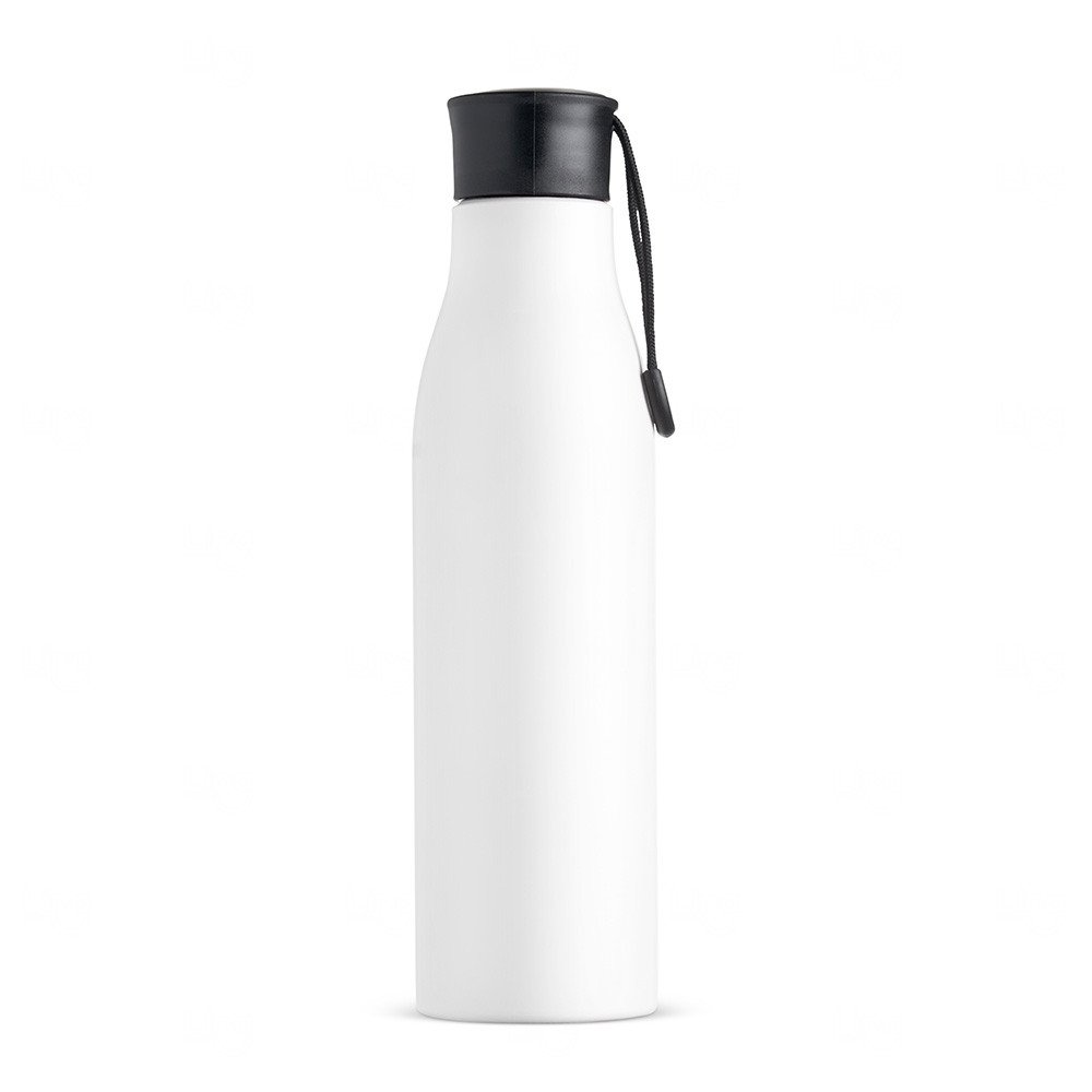 Garrafa Inox 800ml Personalizada Cinza Claro
