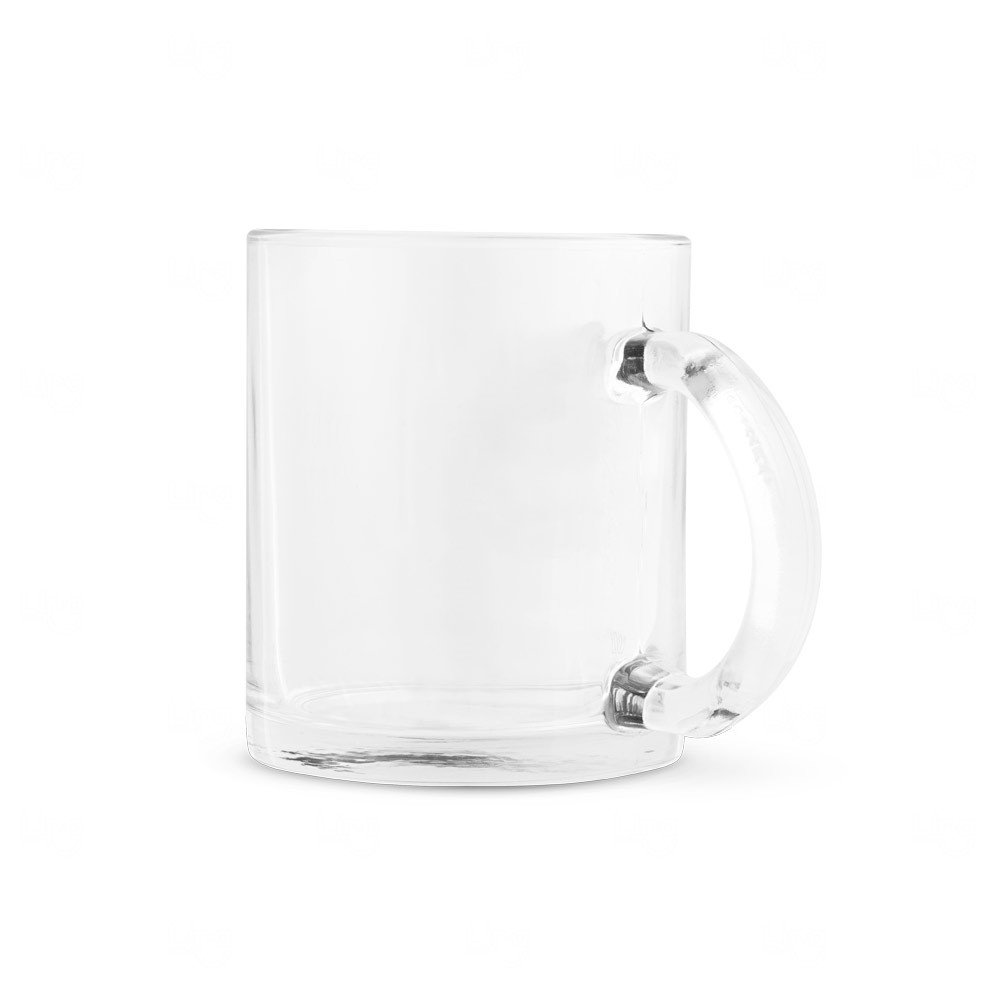 Caneca de Vidro 350ml Personalizada 