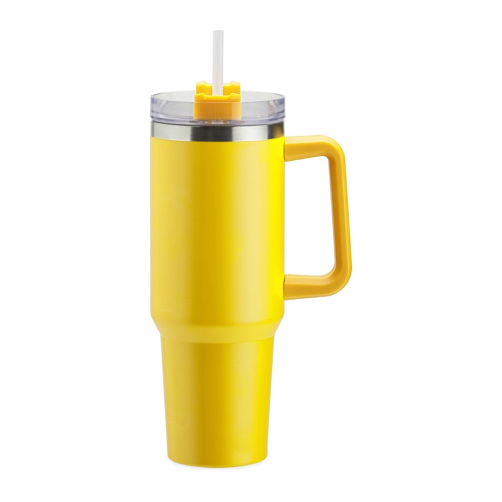 Caneca Térmica Personalizada - 1,2L Amarelo