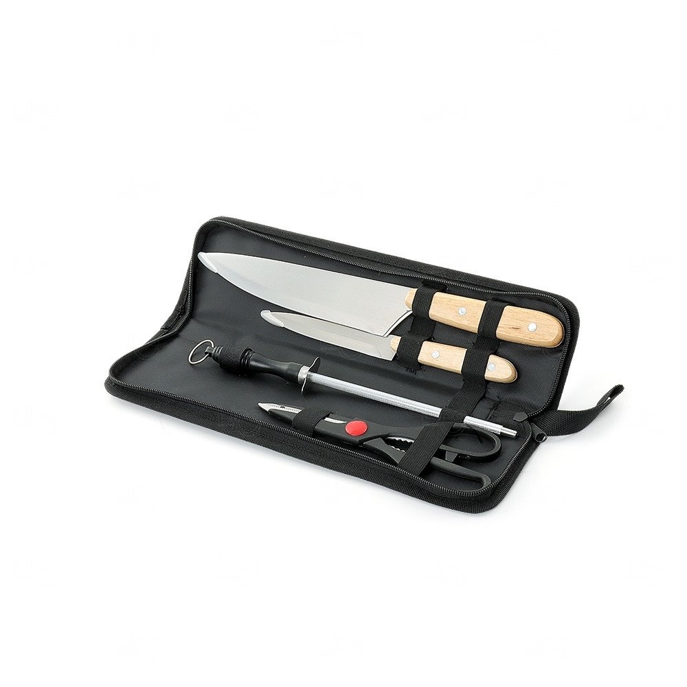 Kit Churrasco Personalizado 4 Peças com Estojo 