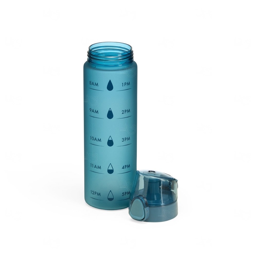 Squeeze Plástico 700ml com Marcador de Horário Personalizado 