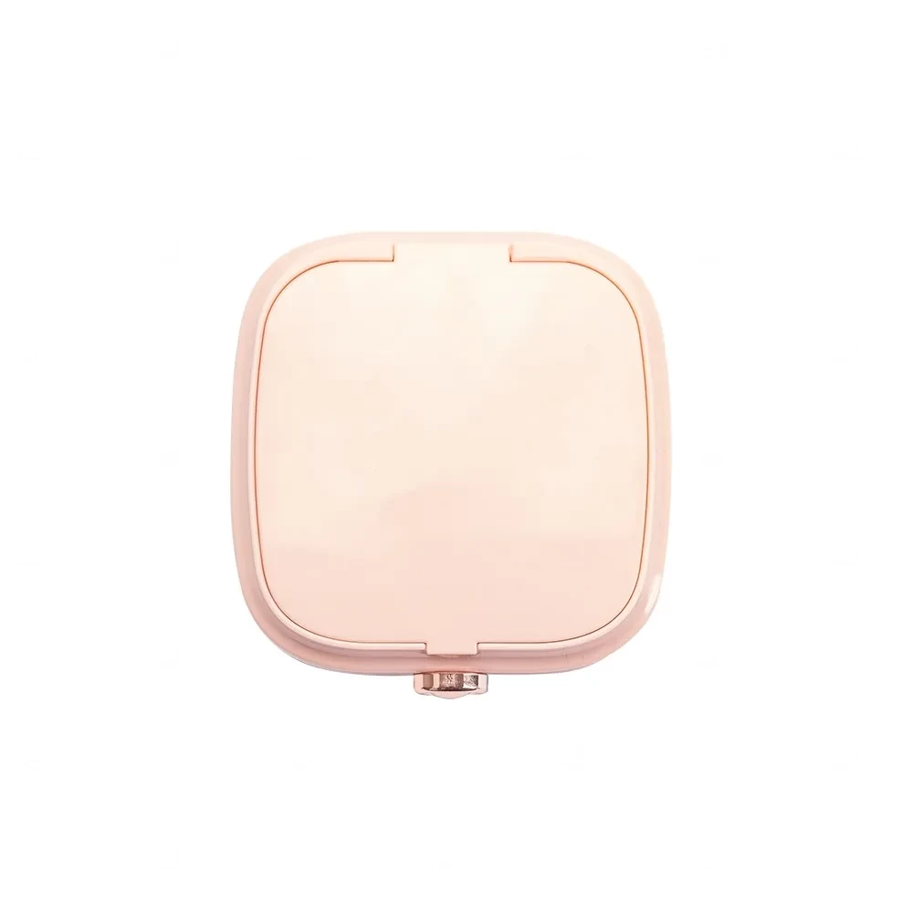 Porta-Joias com Espelho Personalizado - 6x10x10cm Rosa Claro
