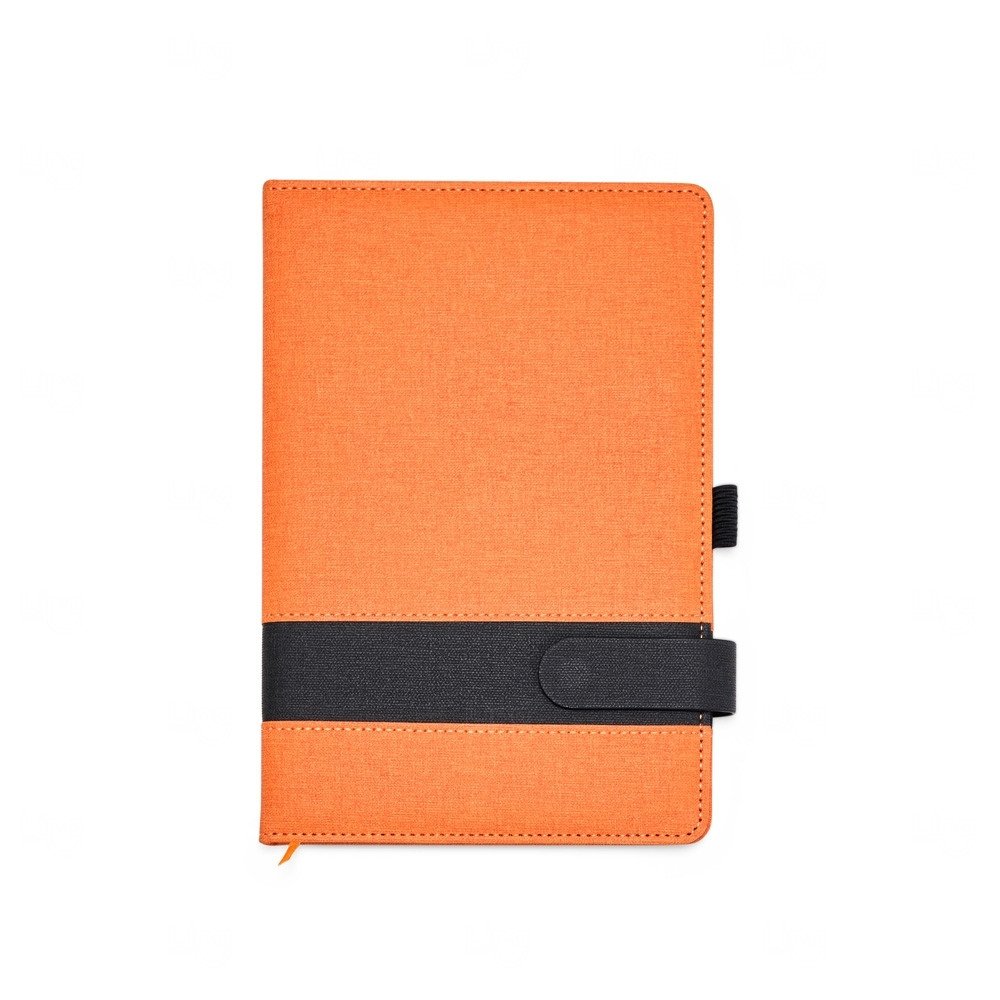 Caderneta A5 em Linho Personalizada 21,2 x 14,4 cm 