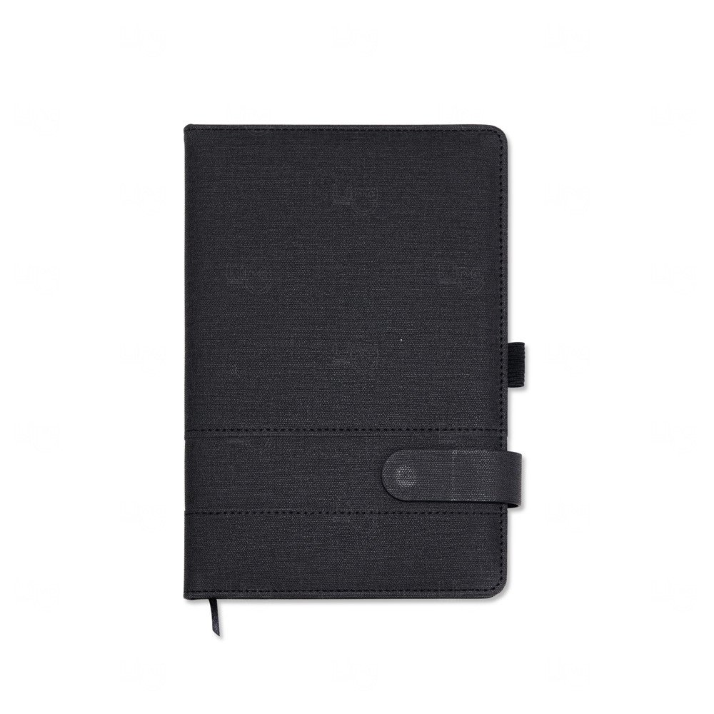 Caderneta A5 em Linho Personalizada 21,2 x 14,4 cm 