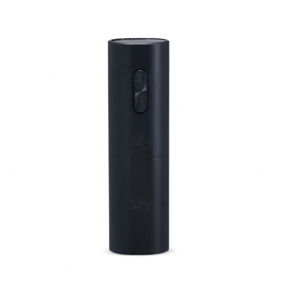 Mini Abridor de Vinho Elétrico Personalizado Preto