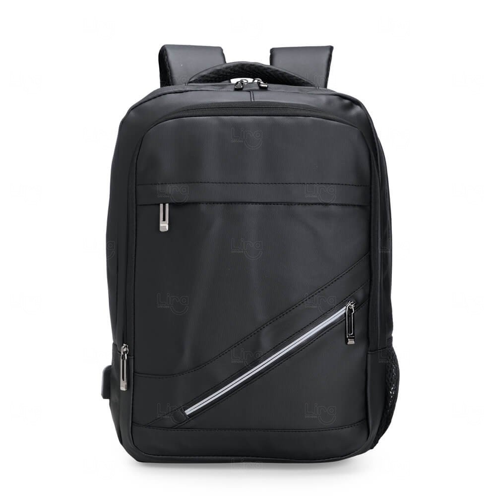 Mochila Executiva 18L em Couro Sintético Personalizada 